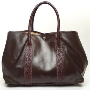 Auth Hermes Garden Party Tote Bag Brown #6746H20